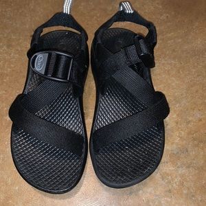 Black Chaco sandals! Slightly worn.